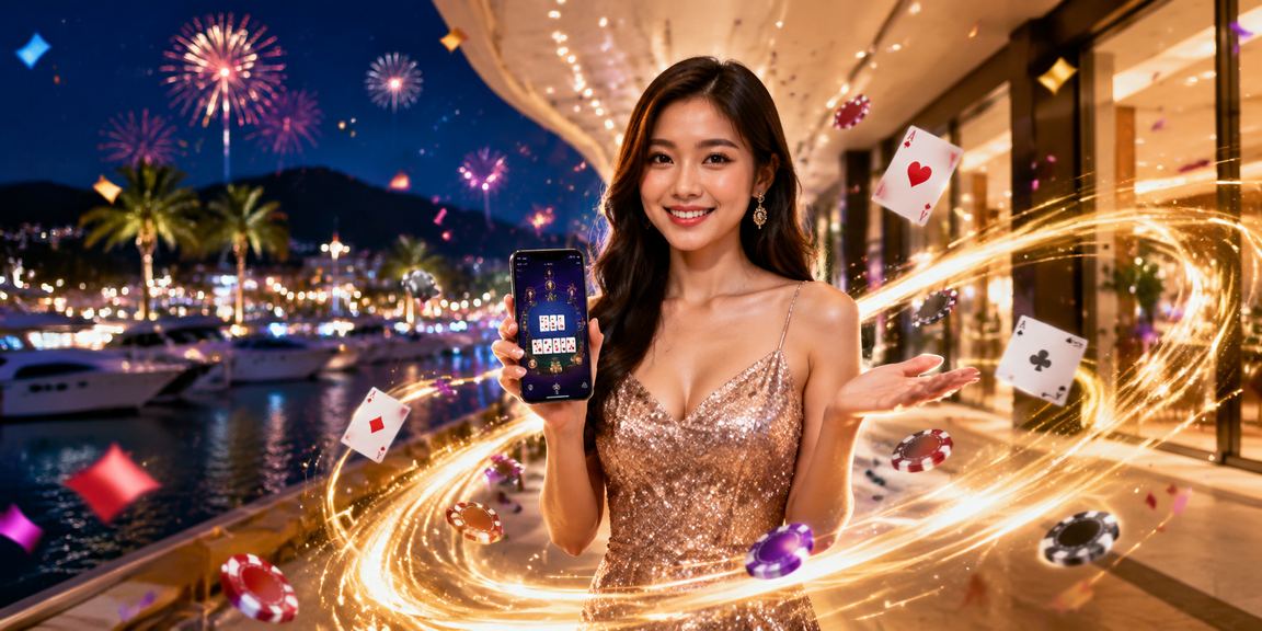 Permainan poker dan kad meja di Langkawi Malaysia dalam suasana kasino dalam talian 3d66